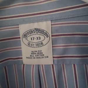 Brooks Brothers.men neck size 17.slim fit.Non- Iron,all cotton.